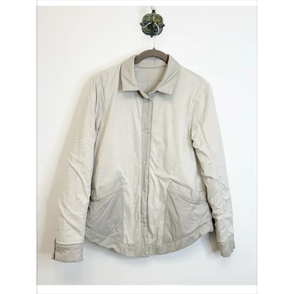 Lululemon Switch Please Shacket Jacket Silverstone Glyde PrimaLoft Womens Size 4